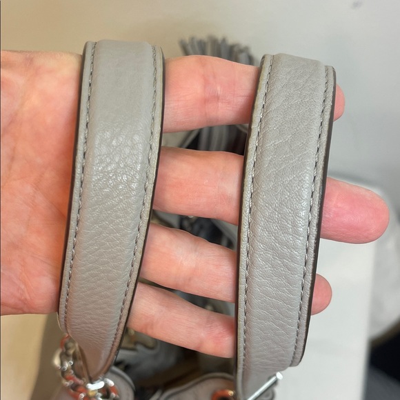 Michael Kors Leather Gray Shoulder Bag EUC - Picture 10 of 16